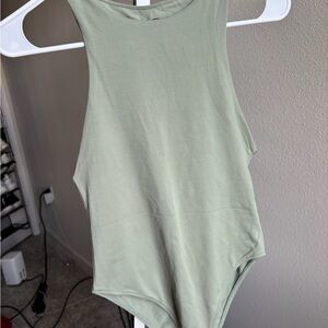 Zara Light Green Sleeveless Bodysuit
